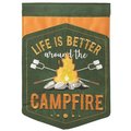 Dicksons Dicksons M001119 29 x 42 in. Flag Double Applique Campfire Polyester - Large M001119